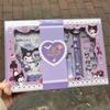 Libreta de Mano Kulomi Sanrio melody Caja de Regalo para Libreta de Mano Alto Valor de Color Regalo para Niños Niñas Escuela Primaria