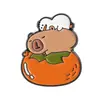 Broche Fofo Novo de Dados de Mahjong Kapibala Transfronteiriço Série Criativa de Desenho Animado Capivara Fofa Pin