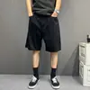 Estilo Minimalista High Street Calções Masculinos Populares Verão Soltos Casuais Calças Estilo Casual Americano Unissex