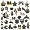 Conjunto misto de pequenos acessórios, pulseira DIY de liga com gotas de óleo, colar, brinco, pingente, chaveiro, acessório e pacote de material de decoração