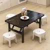 Mesa Plegable Hogar Mesa Baja Mesa de Comedor Mesa de Escritura Mesa de Comedor Rectangular Mesa de Puesto Habitación de Alquiler Mesa Simple