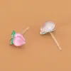 Corea del Sur estilo elegante pendientes personalizados pendientes de resina simples y elegantes pendientes acrílicos pequeños exquisitos y femeninos