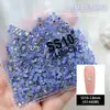 Diamantes Redondos de Malla 1440 con Base Caliente, Paquete Completo de Accesorios para Uñas Artísticas, Diamantes Redondos Super Brillantes de Fondo Plano para Decoración de Uñas al por Mayor
