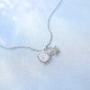Collar de concha y estrella de mar para mujer, sencillo, popular en Internet, diseño de nicho, sentido de por vida, collar Bei, cadena de clavícula de acero de titanio.