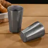 Venda Direta de Copos de Água de Aço Inoxidável 304, Copos Térmicos de Camada Dupla Estilo Vintage, Copos de Chá para Restaurante, Copos para Bebidas Frias, Copos para Suco e Leite