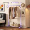 Cabideiro de chão resistente para uso doméstico no quarto, cabideiro interno móvel, varal simples, cabideiro de dormitório