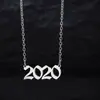 Venta caliente transfronteriza 2024 collar personalizado de acero inoxidable con año collar de acero inoxidable digital de cumpleaños joyería al por mayor cumpleaños