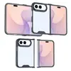 Adequado para capa de celular dobrável iPhone 18 Duo, capa protetora acrílica 2 em 1 transparente Apple 18D minimalista