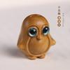 Sándalo Mascota Pingüino Pequeño Verdadero Lindo Animalito Incrustado Ojos Azules Cadena para Teléfono Móvil/Llavero Accesorios