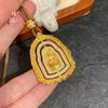 Tienda de oro con accesorios de bricolaje de oro con incrustaciones de diamantes, colgante de Buda giratorio de gran día, collar de cuentas de transferencia, colgante femenino