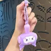 Llavero de martillo que hace ruido para aliviar el estrés de panda, colgante de martillo pequeño de silicona de capibara chillón, lindo regalito