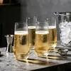 Vasos de champán de plástico reutilizables de 270 ml, vasos de cóctel, copas de vino tinto, vasos de vino transparentes para fiestas navideñas y bodas