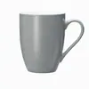 Comercio Exterior Taza Gris Esmaltada de Color de 11 oz, Vaso de Agua de Cerámica de Alta Calidad, Regalo Conmemorativo Personalizado para Festividades, Taza de Leche
