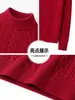 Suéter de Forro Polar para Hombre Otoño 2026, Suéter Básico de Cuello Redondo para Hombre de Mediana Edad, Suéter de Invierno, Prendas de Punto Casual de Negocios, Color Sólido