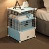 Mesita de Noche, Dormitorio Pequeño, Estante de Almacenamiento para Apartamento Pequeño, Multifuncional, Económico, Barato, Mini, Gabinete Simple para Habitación de Alquiler