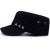 Sombrero de Hombre Sombrero de Copa Plana Sombrero de Copa Plana de Otoño e Invierno Estilo Coreano de Moda Sombrero Militar Sombrero de Sol para Jóvenes Viaje al Aire Libre Cabeza Grande Sombrero de Ejército