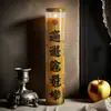Vela Hecha a Mano Creativa de Bendición con Arreglo de Escena Romántica, Vela de Pipa sin Humo para Atraer Riqueza y Prosperidad