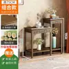 Suporte de flores, prateleira, varanda, sala de estar, de chão, madeira maciça, suporte de vaso de flores estilo antigo, suporte de flores interno estilo chinês, suporte de vaso de flores