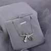 Colar S999 Prata para Pé Laço Feminino Design Oco Irregular Luxo Leve Sensação de Alto Padrão Diamante Brilhante Exquisito Corrente para Clavícula