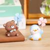 Adornos de Animales de Molino de Viento Lindos Decoraciones de Escritorio de Oficina Decoraciones de Coche de Dibujos Animados Gadget Hecho a Mano para Aliviar el Estrés