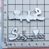 Pingentes de Letras Coloridos com Borboletas Galvanizadas e Strass, Presilhas de Roupa e Cabelo em Formato Oval, Acessórios DIY para Capas de Celular, Acessórios de Plástico para Crocs