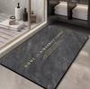 Alfombra de piso de terciopelo de cristal de lujo ligero para el hogar, antideslizante, resistente al desgaste, cortada, para pasillo, resistente a las manchas, lavable, felpudo de entrada