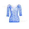 Comércio Exterior Europeu e Americano saia de quadril lingerie sexy peça única aberta manga longa justa transparente de rede w385