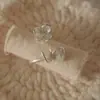 Anillo de Flor Mariposa Estilo Ins para Mujer, Elegante y Suave Diseño de Flor Estéreo, Anillo Abierto Ajustable Versátil y de Gama Alta