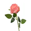Rosas artificiais para decoração de casa, arranjos de casamento, arranjos florais, arte em tecido, flores artificiais, arte floral de mesa, ramos de rosas com borda queimada