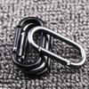 Suprimentos do Fabricante Mosquetão Oval Preto Arma Fivela Pequena para Bolsa Gancho para Chaleira Fivela de Metal Bluetooth Sem Fio Fones de Ouvido