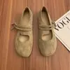 Primer Encuentro Zapatos Planos de Mujer Estilo Francés con Punta Redonda Temporada Otoño 2026 Nuevos Zapatos de Ballet Mary Jane Retro Zapatos Birkenstock
