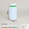 500 Frascos Cilíndricos de Plástico para Mascotas para Empaquetar Granos, Camote, Semilla de Coix y Polvo de Raíz de Kudzu; Botellas Vacías para Polvo de Raíz de Kudzu