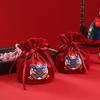 Bolsa de Dulces de Festival de Primavera Año del Tigre Bolsa de Año Nuevo Caja de Dulces para Boda Bolsillo de Terciopelo con Cordón Bolsa de Embalaje para Regalos de Vacaciones Venta al por Mayor