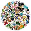50 peças de adesivos de grafite Monkey King Dragon Ball Monkey King, carrinho de bateria, diário de carro, adesivos decorativos à prova d'água