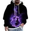 Sudadera con capucha holgada para hombre, con estampado digital 3D personalizado, estilo europeo y americano, primavera y otoño de 2024