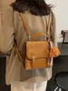 Mochila Estilo Universitario Retro Mate para Mujer Nueva Otoño e Invierno 2024 La Más Fácil de Combinar Bolso Escolar de Moda Portátil para Viajes Diarios Bolso de Hombro