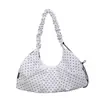 Bolso de axila tipo dumpling de nailon con lunares estilo coreano para mujer, diseño de nicho, bolso de cuerno plisado, bolso de hombro y cruzado para el día a día