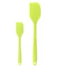 Espátula de Creme para Confeitaria Pronta Raspador de Bolo Único Ferramenta para Confeitaria Raspador de Silicone Integrado Pincel para Óleo Conjunto de 3 Peças