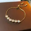 Pulsera Cuadrada de Zirconia Moda Nicho Lujo Ligero Minimalista Versátil Simple Joyería de Alto Temperamento Al por Mayor