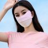 Verão Gelo Seda Máscara Protetor Solar Máscara Feminina Anti-ultravioleta Proteção Facial Andar Dustproof Véu Proteção Ocular Canto Máscara Facial