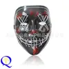 Máscara Luminosa El Frio Doméstica Amazon Máscara Led Halloween Carnaval Dança Formato V Horror Sangrento Fantasma