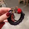 Nova Coleção Coreana de Scrunchies Plissados de Renda com um Toque de Luxo, Acessório de Prendedor de Cabelo Simples e Moderno com um Toque de Elegância