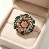 Moda Luz Estilo de Luxo Bauhinia Broche Flor Nicho Design Elegante Vine Corsage Novo Terno Pin Acessórios
