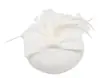 Fascinator para Mujeres Europeas y Americanas Tocado Sombrero Superior Accesorios para el Cabello con Plumas Fiesta de Prom Cocktail Novia Tocados de Boda