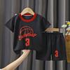 Traje de Ropa de Baloncesto para Niños Ropa Deportiva para Niños de Secado Rápido Verano Sin Mangas Dos Piezas Chaleco Pantalones Cortos