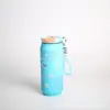 Copo temático de cola em aço inoxidável com design de laço e coração, uma garrafa de água estilosa e portátil para estudantes, apresentando um design fofo de desenho animado