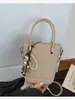 Bolso Pequeño Popular Transfronterizo para Mujer Primavera y Verano Combinable 2025 Nuevo Bolso Bandolera Simple Estilo Coreano Bolso Balde para Mujer