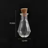 Botella pequeña con forma DIY, mini botella de vidrio, botella de deriva, botella de deseos, botella de perfume, colgante para teléfono móvil, cordón colgante, accesorios colgantes