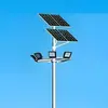 Postes Altos para Iluminação Externa de Campos de Futebol e Quadras de Basquete, Postes Quadrados de Altura Ajustável, Postes de Rua LED de 6,12m 15m