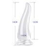 Tira anal de cristal transparente ventosa plug anal posterior para pênis brinquedos sexuais masculinos e femininos masturbação adulta brinquedos sexuais